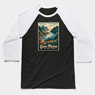 Vintage Poster of Gros Morne National Park Baseball T-Shirt